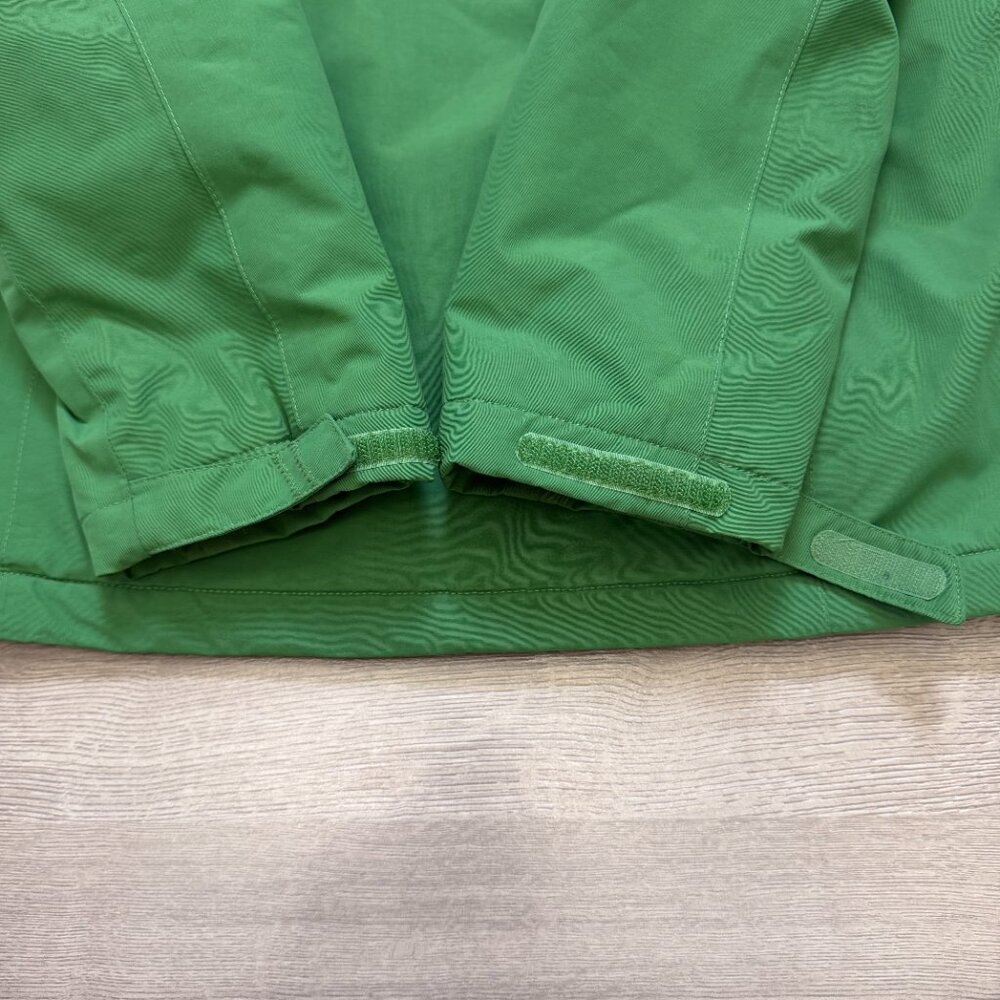 Lands' End Squall Waterproof Fleece Lined Hooded Parka Coat Green Womens L 14-16 - Picture 14 of 16